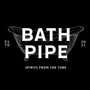 bath pipe black and white logo
